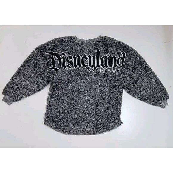 Disney Parks Sweater‎ Womens XS Gray Black Spirit Jersey Disneyland Oversized - Picture 1 of 7